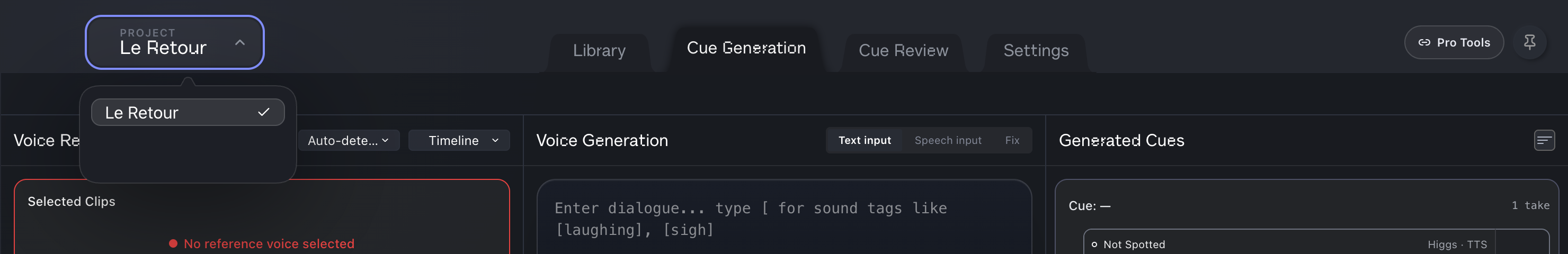Sign in with the account your invitation went to. Pick the project, open your Pro Tools session. (1) Project; (2) Pro Tools connection.